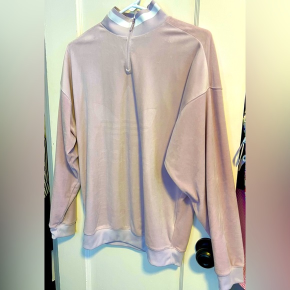 Adidas - Pale Pink Size Small Crew Nack Sweater - Picture 2 of 4